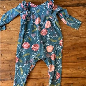 Tea Collection Baby Romper with should Ruffles